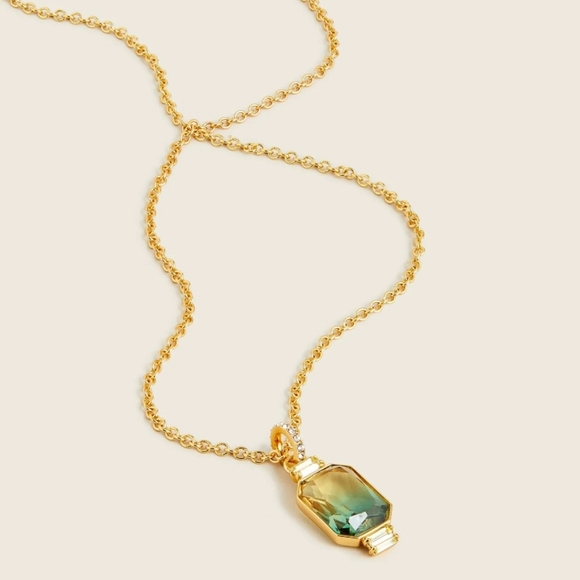 J. Crew Ombre Stone Pendant Necklace - Picture 1 of 8
